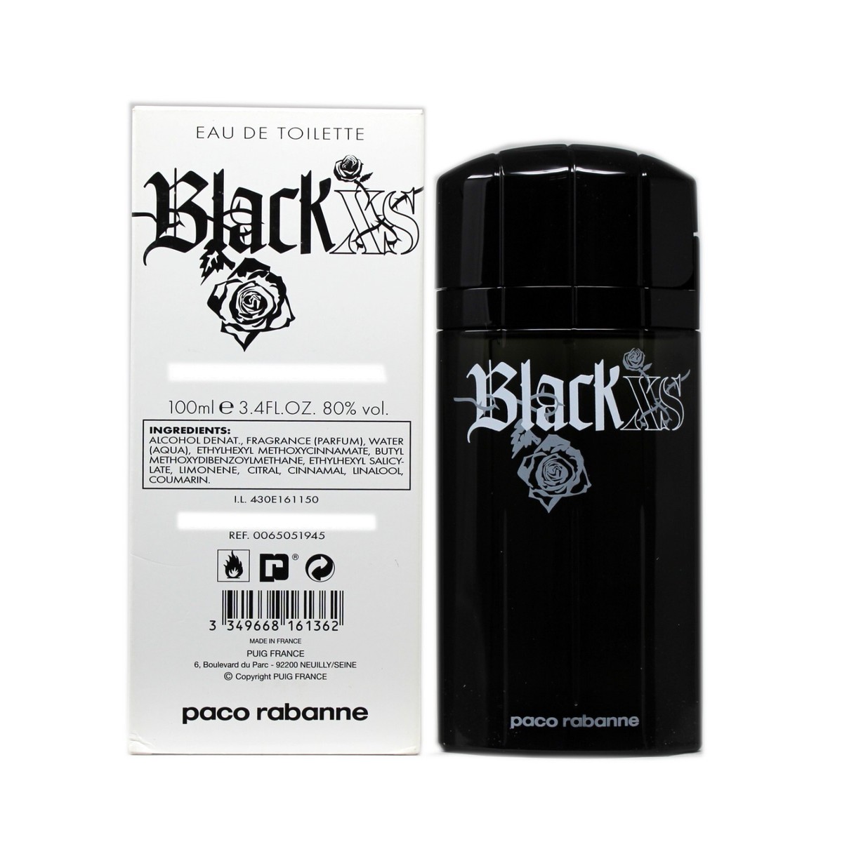 PACO RABANNE BLACK XS EAU DE TOILETTE SPRAY 100 ML/3.4 FL.OZ. (T
