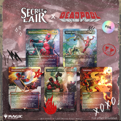 Magic: The Gathering Secret Lair X Marvel's Deadpool Rainbow Foil