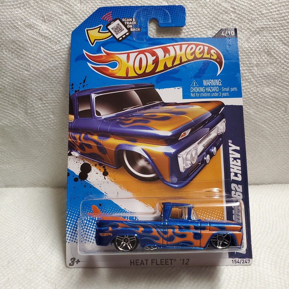 2012 Hot Wheels CUSTOM '62 CHEVY (Blue/Orange) 154/247 | eBay