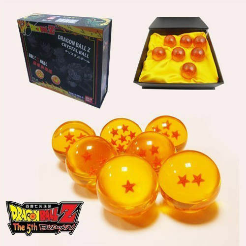 New 7Pcs Stars Dragon Ball Z Crystal Balls Set Collection In Box