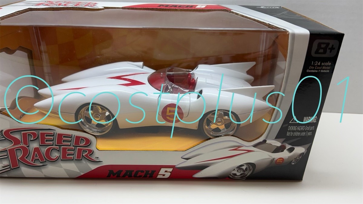 JADA SPEED RACER MACH 5 GLOSSY WHITE WITH NO 5 GRAPHIC 1:24 | eBay