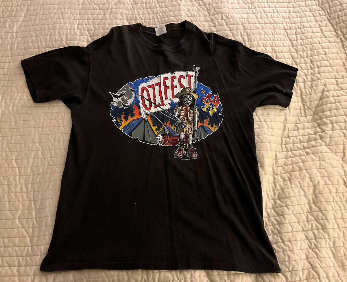 OZZFEST 1999 VINTAGE concert tour t-shirt XL Ozzy Black Sabbath
