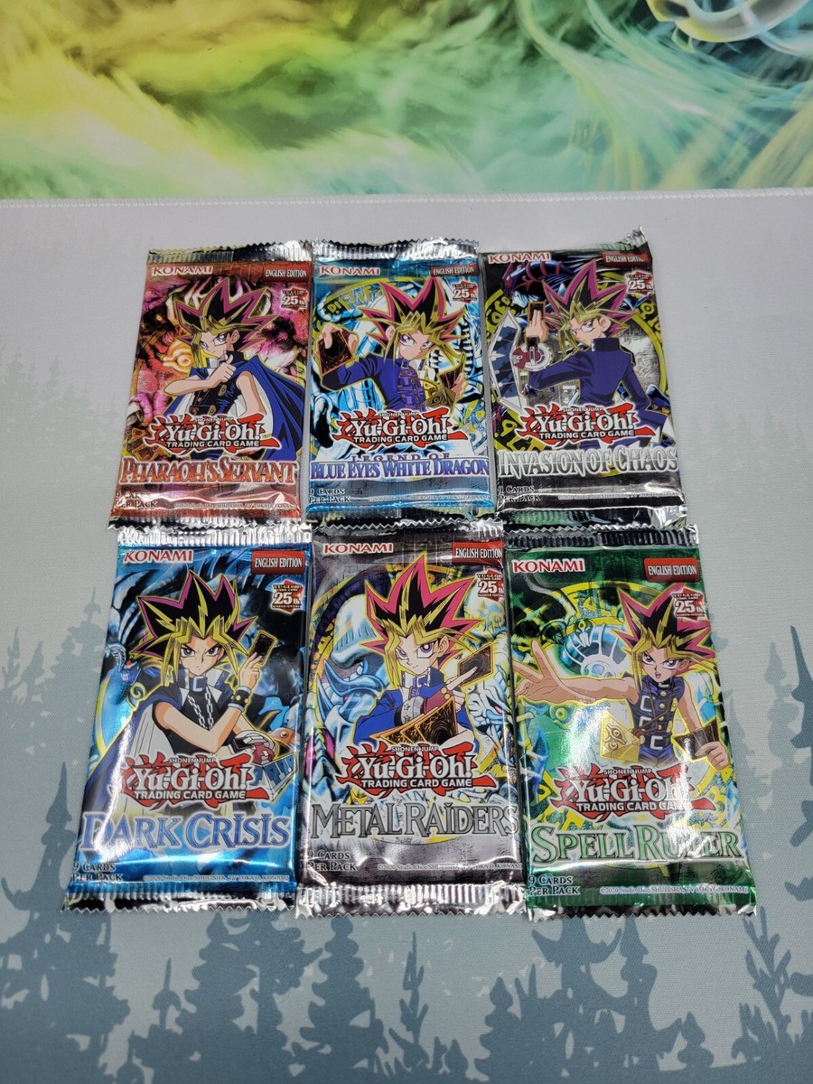 YUGIOH 6x Legendary Collection Booster Pack 25th Anniversary LOB