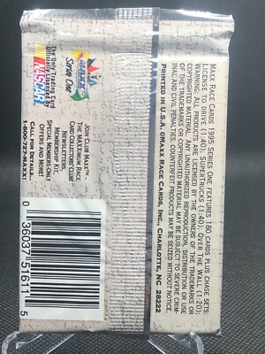 1995 Maxx Race Cards Series One NASCAR Single Pack (1) | eBay