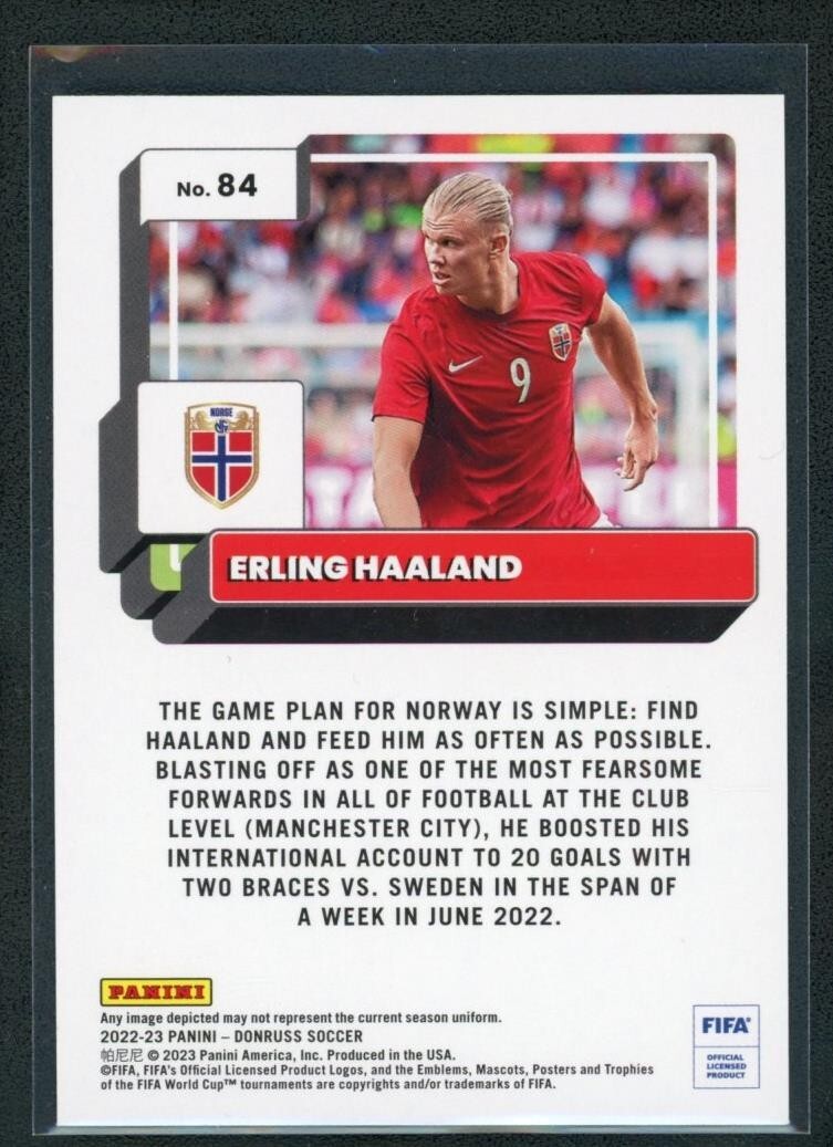 2022-23 ERLING HAALAND PANINI DONRUSS SILVER FIFA | eBay