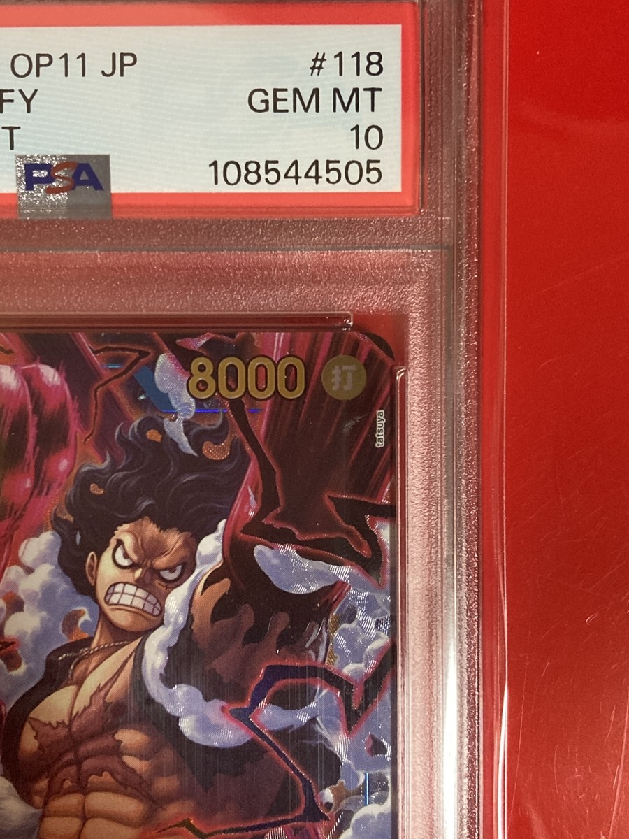 2025 PSA 10 Monkey D Luffy OP11-118 SEC Parallel ONE PIECE Card