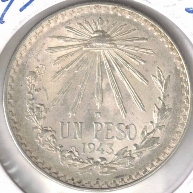 1 Peso 1943 Year Silver Mexican Coins (1905-Now) for sale | eBay