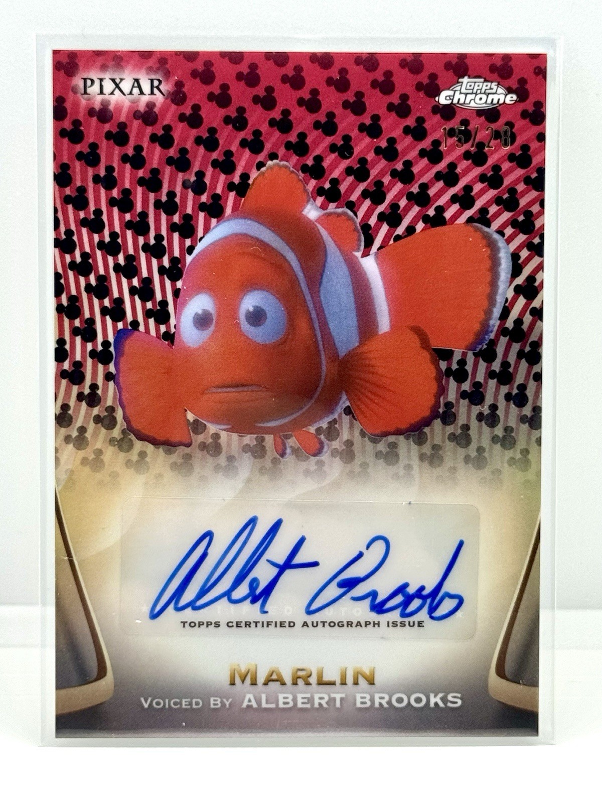 Albert Brooks 2025 Topps Chrome Disney #AA-AB Authentic Autographs