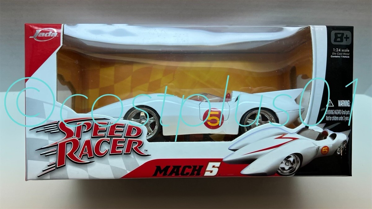 JADA SPEED RACER MACH 5 GLOSSY WHITE WITH NO 5 GRAPHIC 1:24 | eBay