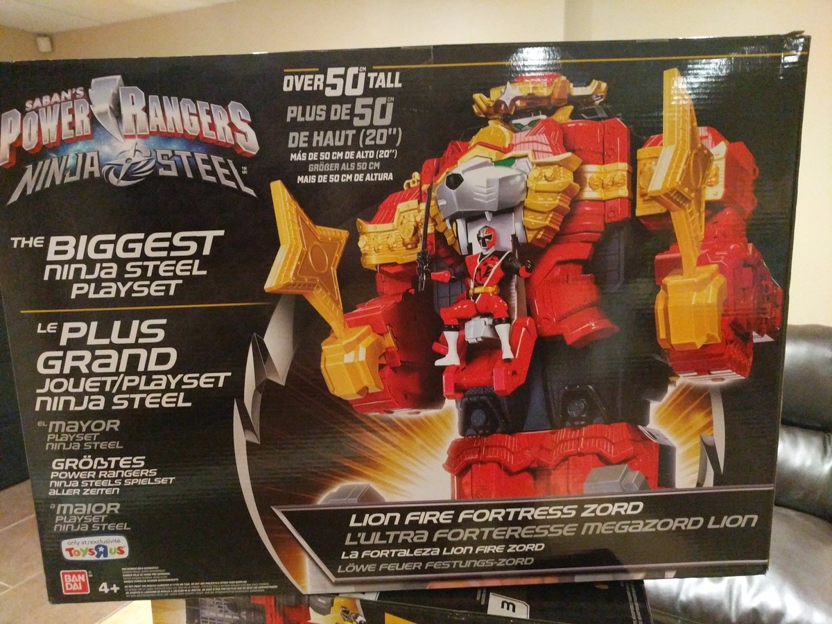 Bandai Power Rangers Ninja Steel Lion fire Fortress zord toysrus