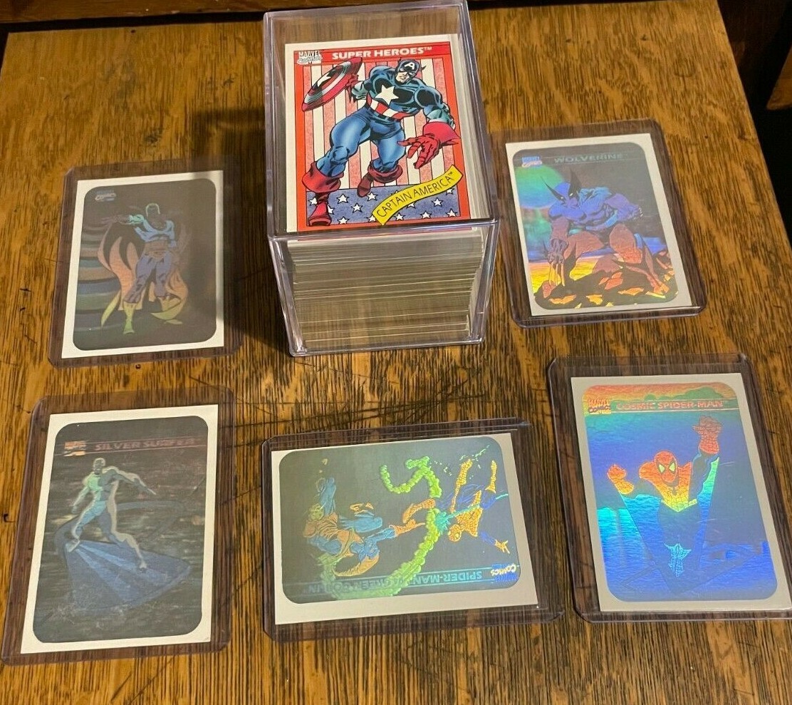 1990 MARVEL UNIVERSE Series 1 Set, 162 Cards + 5 Holograms | eBay