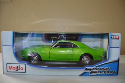 Maisto Special Edition Green 1968 Chevrolet Camaro Z/28 Coupe 1:18