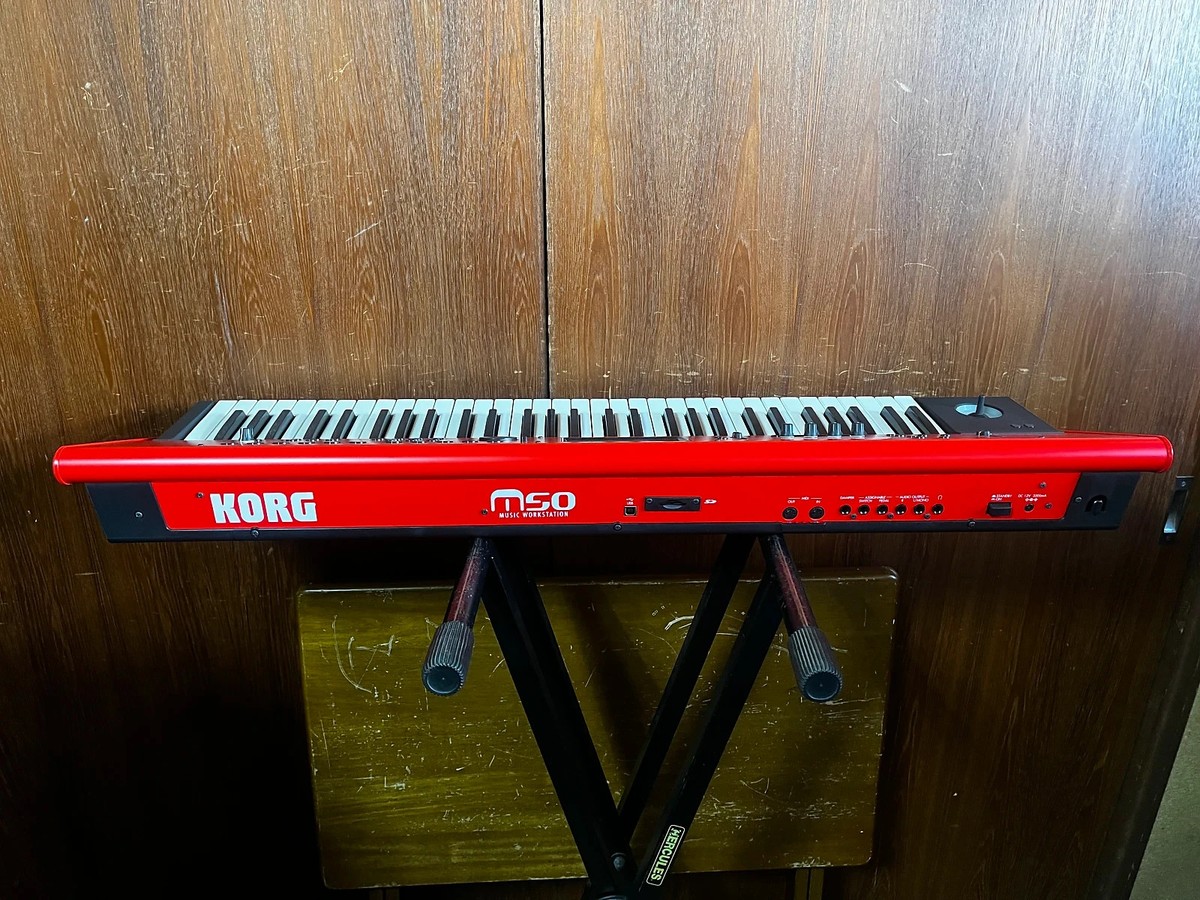 KORG M50-61 61-Key Compact Music Workstation RED Limited edition w