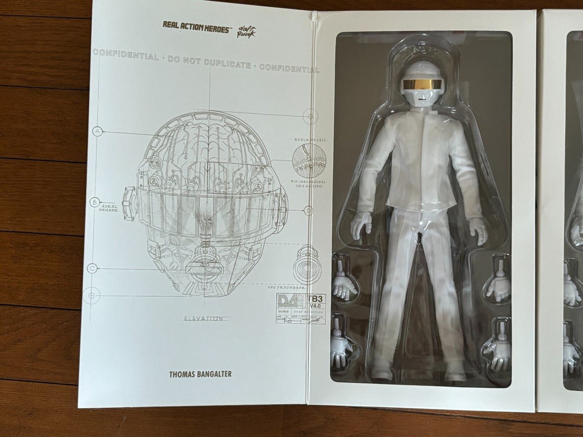 Daft Punk White Suits Version Figure RAH Real Action Heroes 2 Set