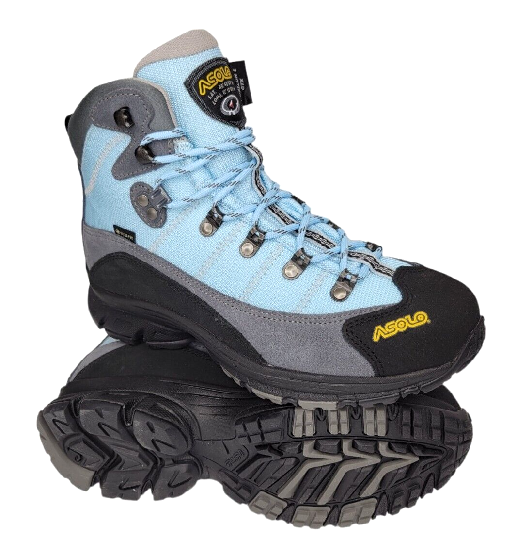 NEW- Asolo Horizon 1 GTX Gore-Tex Hiking Boots Blue/ Grey/ Black