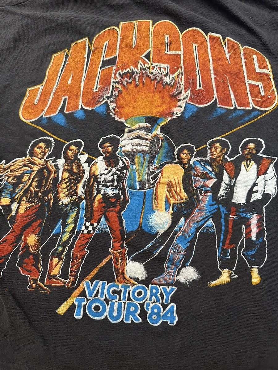 Vintage Michael Jacksons Victory Tour T-Shirt Size Small 1984