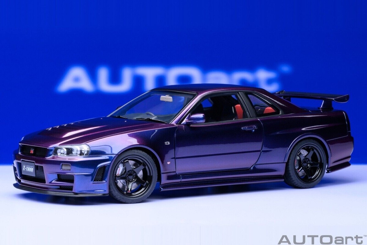 1/18 Nissan Skyline GT-R (R34) Z-Tune Nismo 2002 Midnight Purple