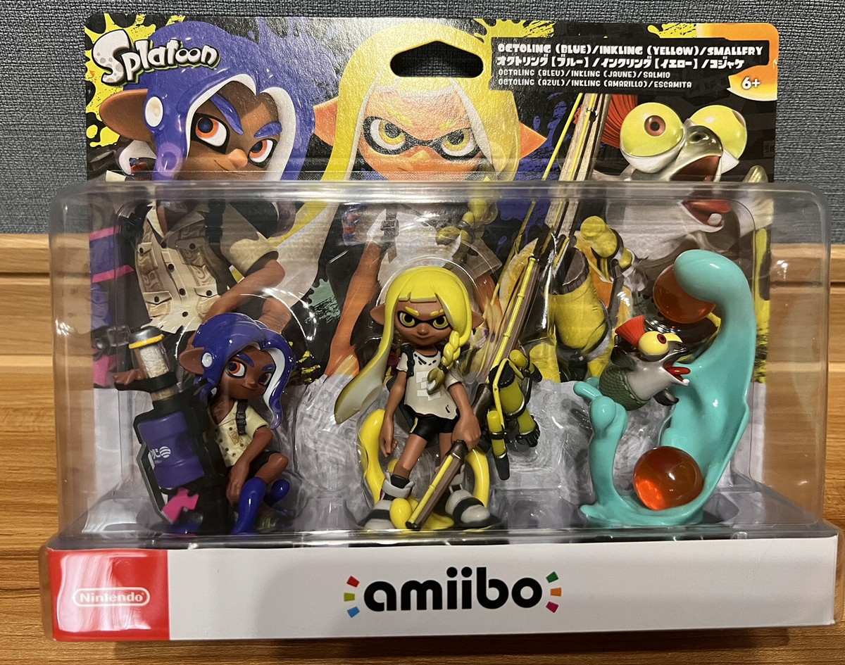 Splatoon 3 Amiibo Octling Inkling Smallfry 3Pack Set Nintendo