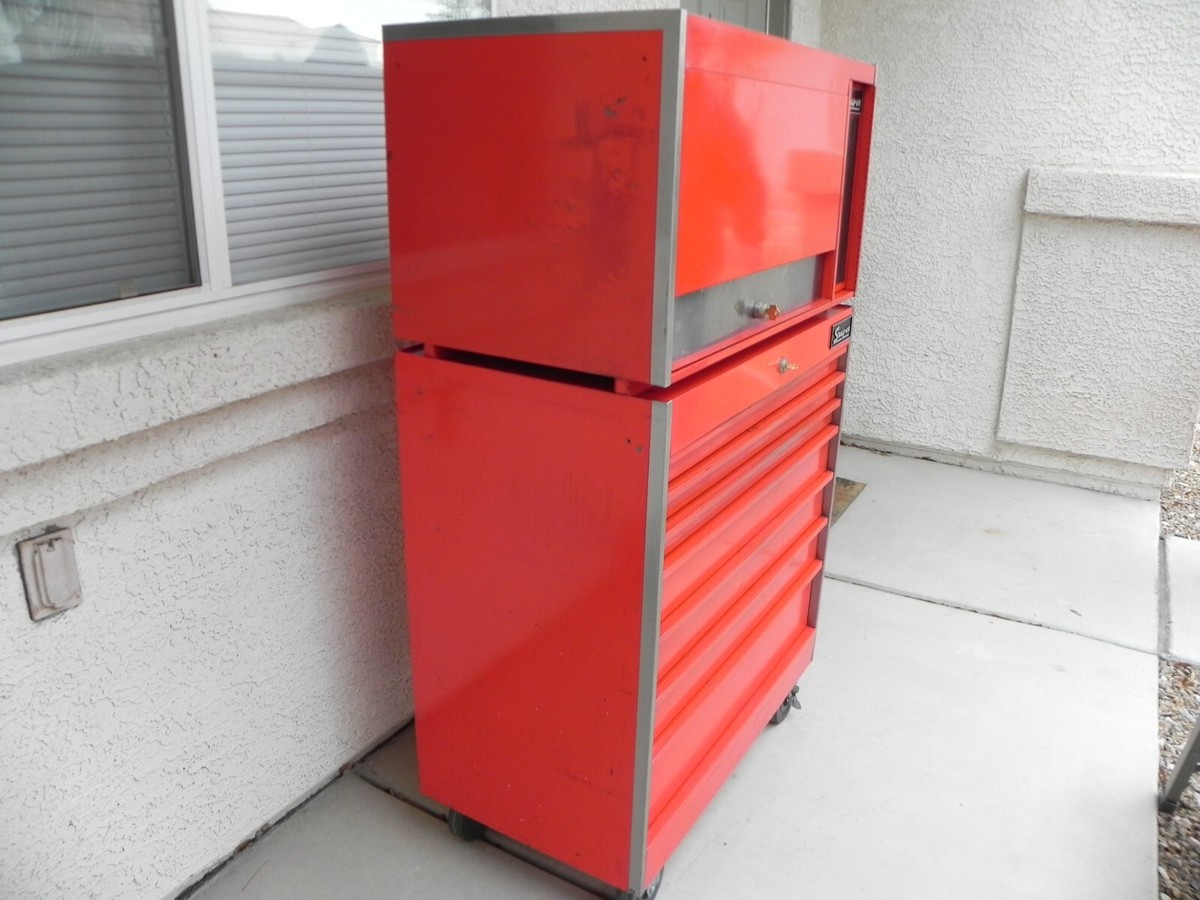 Vintage Snap-On KR537 & KR557 Roll Cab & Flip Top Combo | eBay