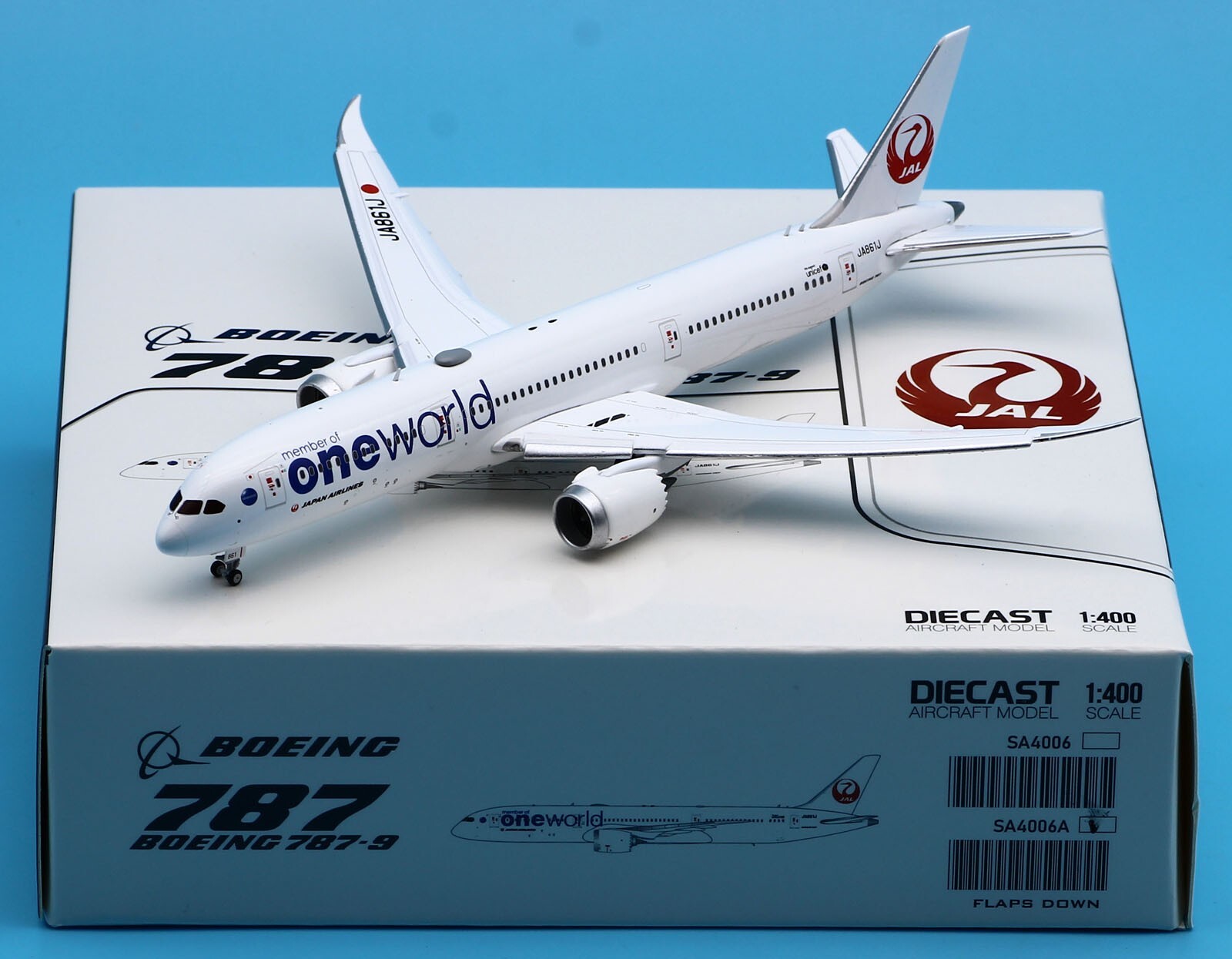 航空機・ヘリコプター JC Wings JAL B787-8 1/400 Gold logo JC Wings