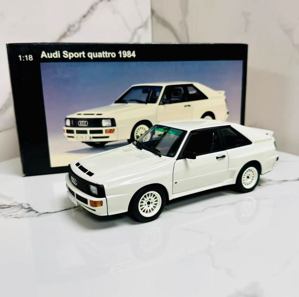 SUPER RARE* Autoart 1/18 Audi Sport Quattro SWB 1984 White | eBay