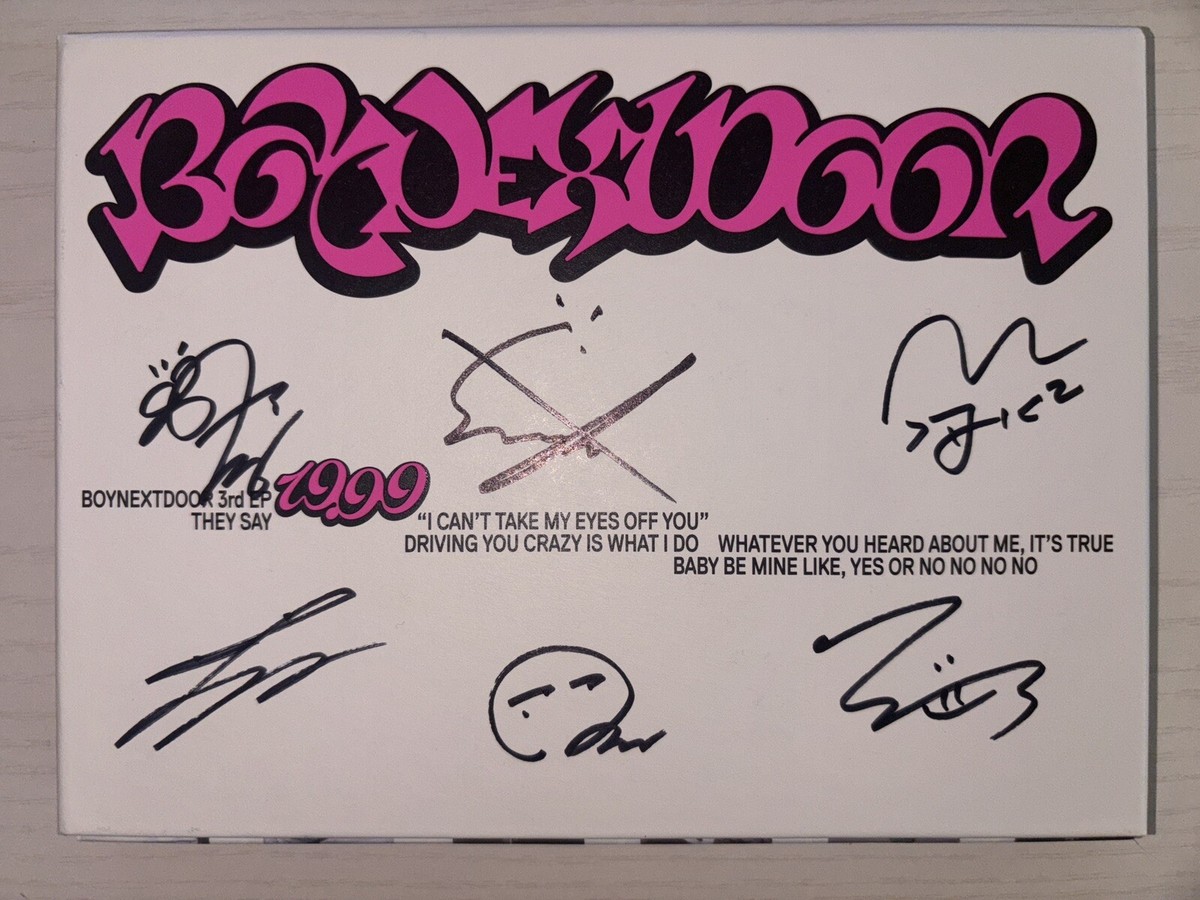 BOYNEXTDOOR [19.99] All Member Autographed Signed Album | eBay