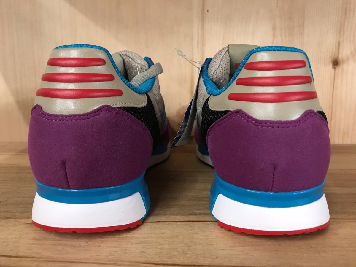 VINTAGE ADIDAS ORIGINALS ZX 800 VIOLET TURQUOISE RED RUNNING MEN