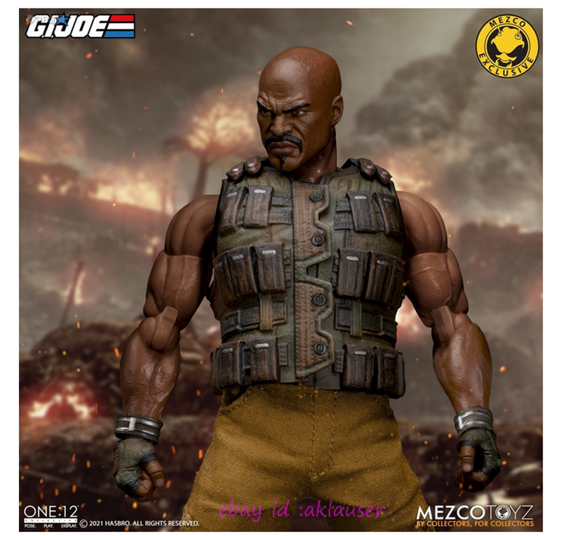 Mezco Toyz 1/12 G.I.JOE Roadblock Deluxe Edition Action Figure Toy
