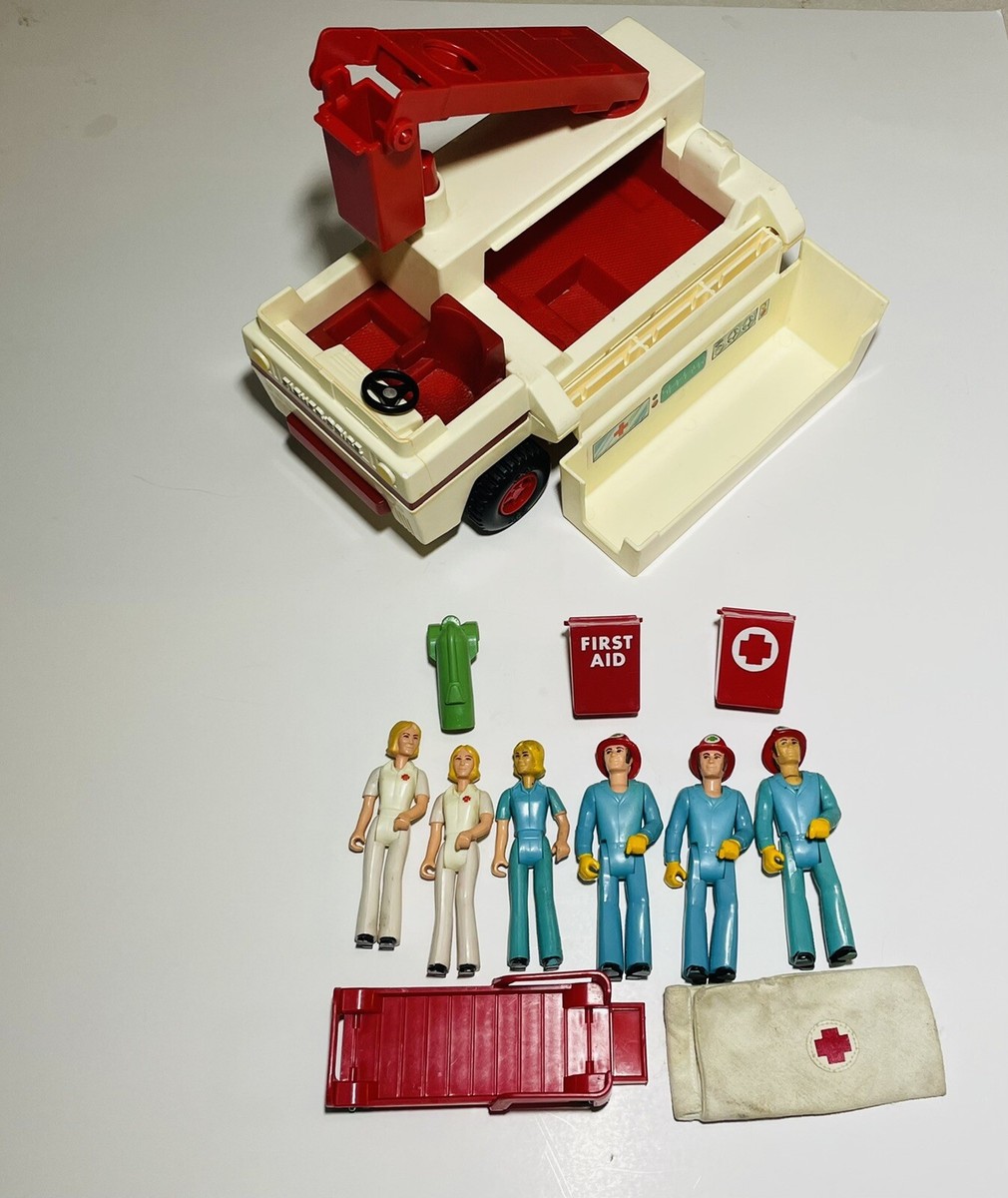 希少品】Fisher-Price RESCUE 消防車 1974年製おもちゃ Vintage 1974