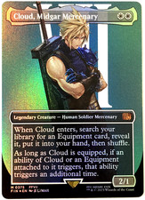Cloud, Midgar Mercenary [Borderless Surge Foil] #520 Prices