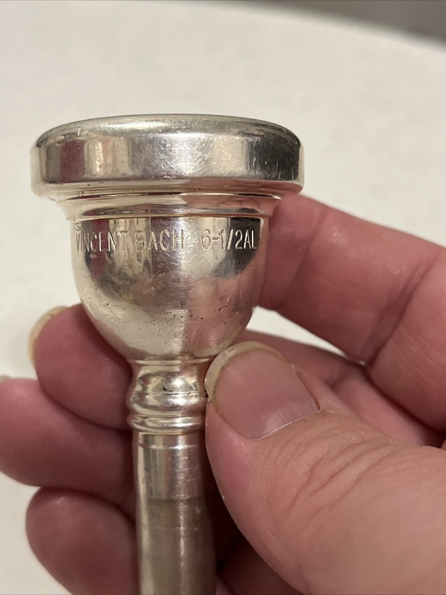 Vincent Bach 6 1/2 AL Mega trombone Mouthpiece Small Shank | eBay