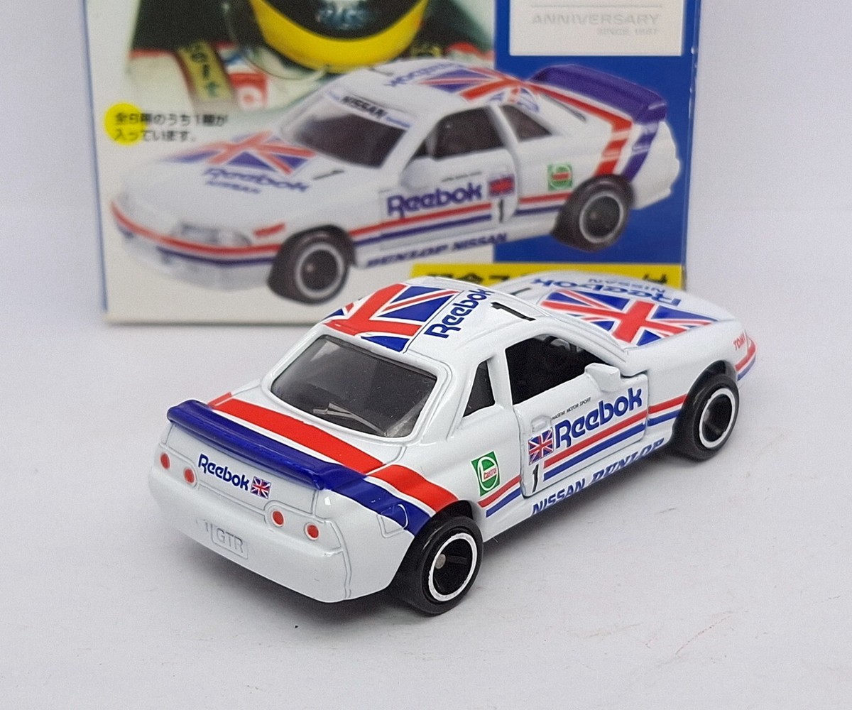 TOMICA 50TH HASEMI MASAHIRO REEBOK NISSAN SKYLINE GT-R R32 1/59