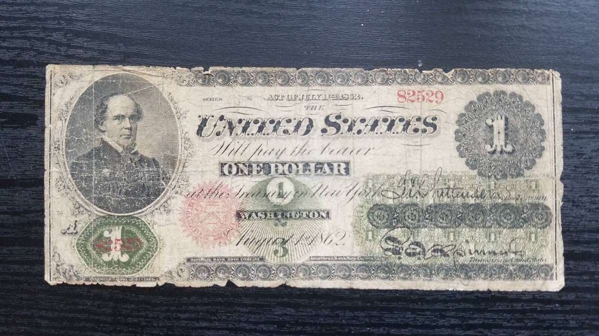 1862 $1 Legal Tender Chase Note Fr. 17a | eBay