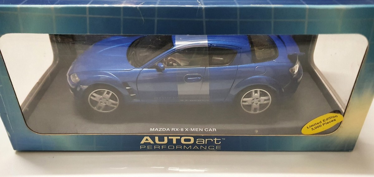 1/18 scale MAZDA RX-8 X-Men car AUTOart Performance x-Men 2 Blue