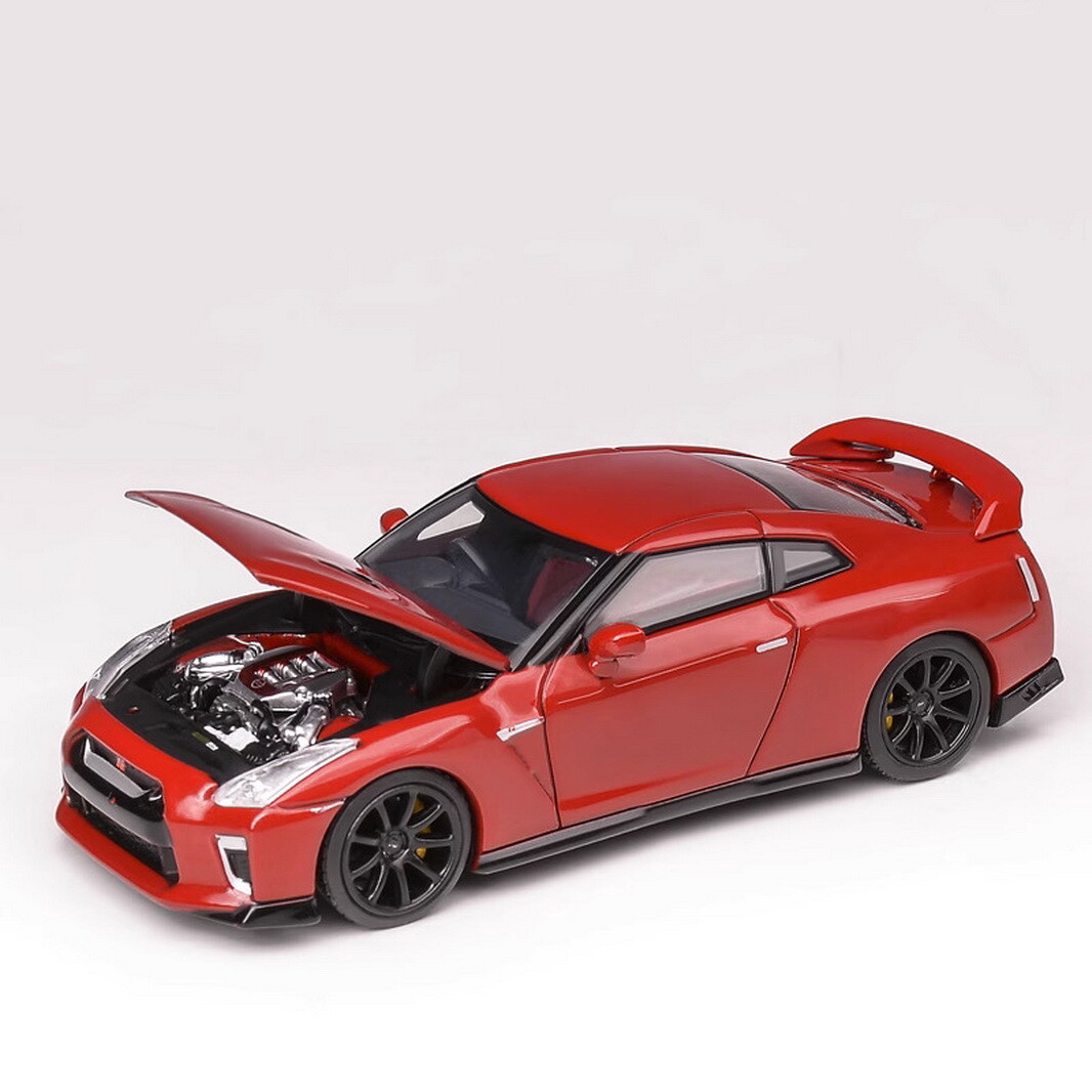 MH 1/64 Scale Nissan GT-R R35 Track Edition Red Diecast Car Model