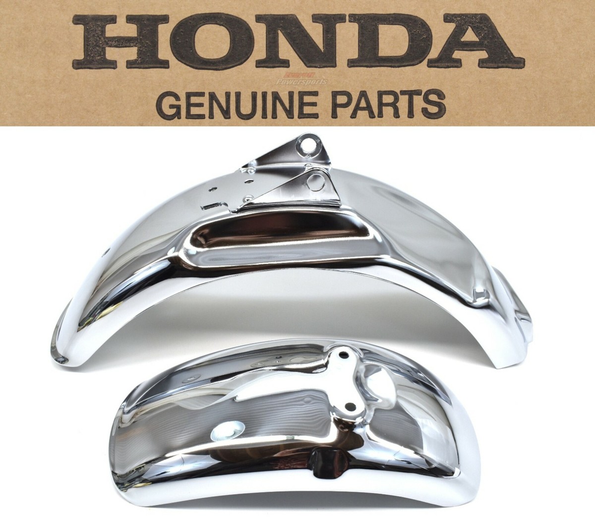 Fender Set 72-77 Z50 A Mini Trail OEM Honda Chrome Mud Guard (See