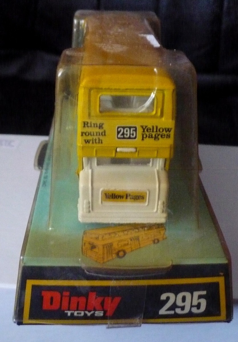 VINTAGE DINKY TOYS ATLANTEAN BUS #295 THE YELLOW PAGES MOC | eBay