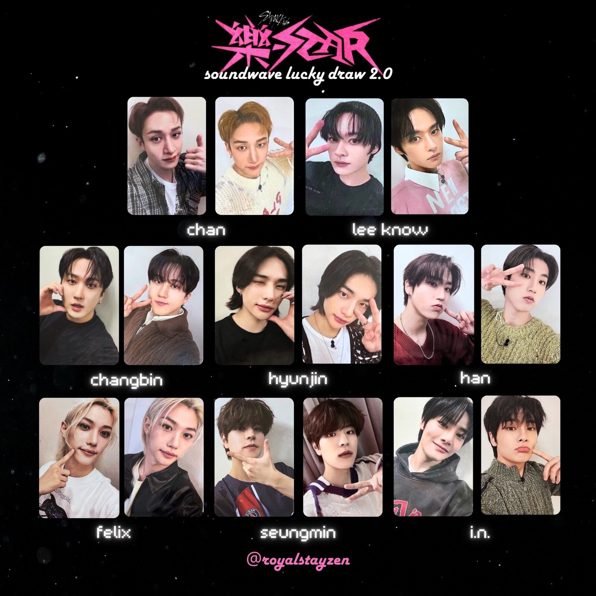 STRAY KIDS ROCK STAR - 樂 STAR LUCKY DRAW SOUNDWAVE 2.0 LD SW
