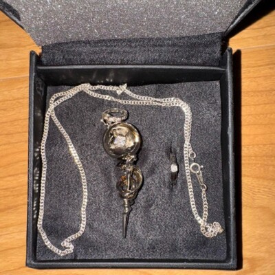 New w/Box]Final Fantasy XIII Square Enix SILVER ENGAGEMENT PENDANT