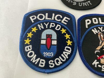 NYPD Police Special Unit collectable patch set Seven full size All