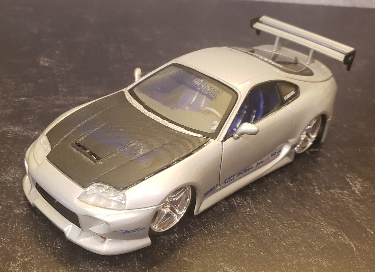 Jada Toys Toyota Supra Import Racer 1:24 DieCast Silver #50700-9