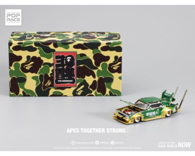 Pop Race 1:64 Skyline C210 Kaido Racer Bosozuko Style – Bape 30th