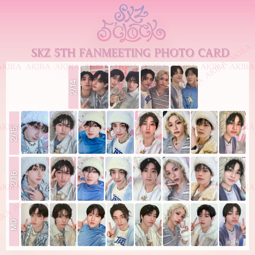 STRAY KIDS 5TH FANMEETING SKZ 5'CLOCK STAYZONE & MD Purchase