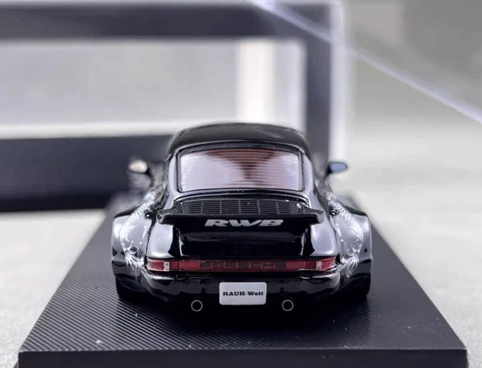 MC 1/64 Black Dragon RWB Porsche 930 Sports Model Diecast Metal