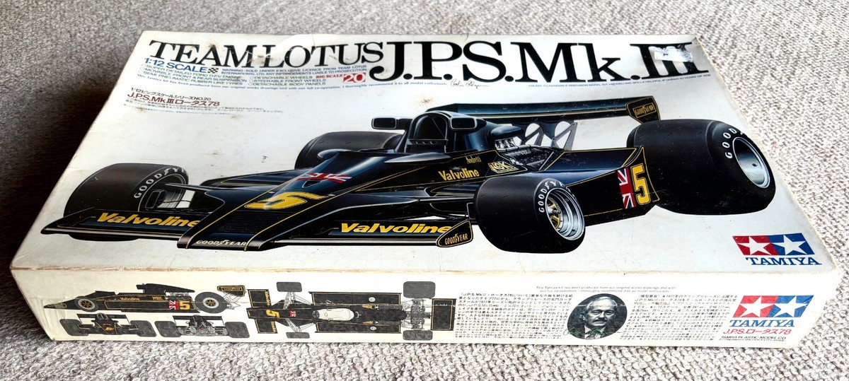 TAMIYA 1/12 TEAM LOTUS JPS MkIII F1 Plastic kit in Unopened