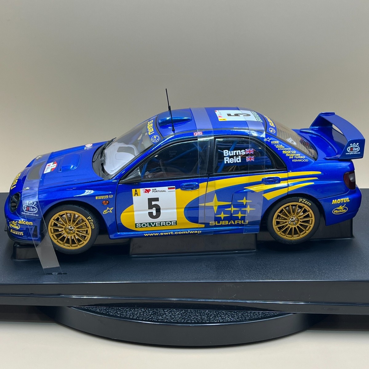 AUTOart 1/18 Subaru Impreza WRC 2001 Rally Portugal #5 Burns Reid