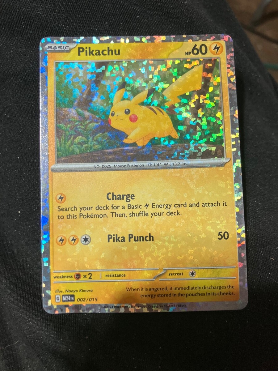 2025 McDonald's confetti holo Pikachu # 002/015 | eBay