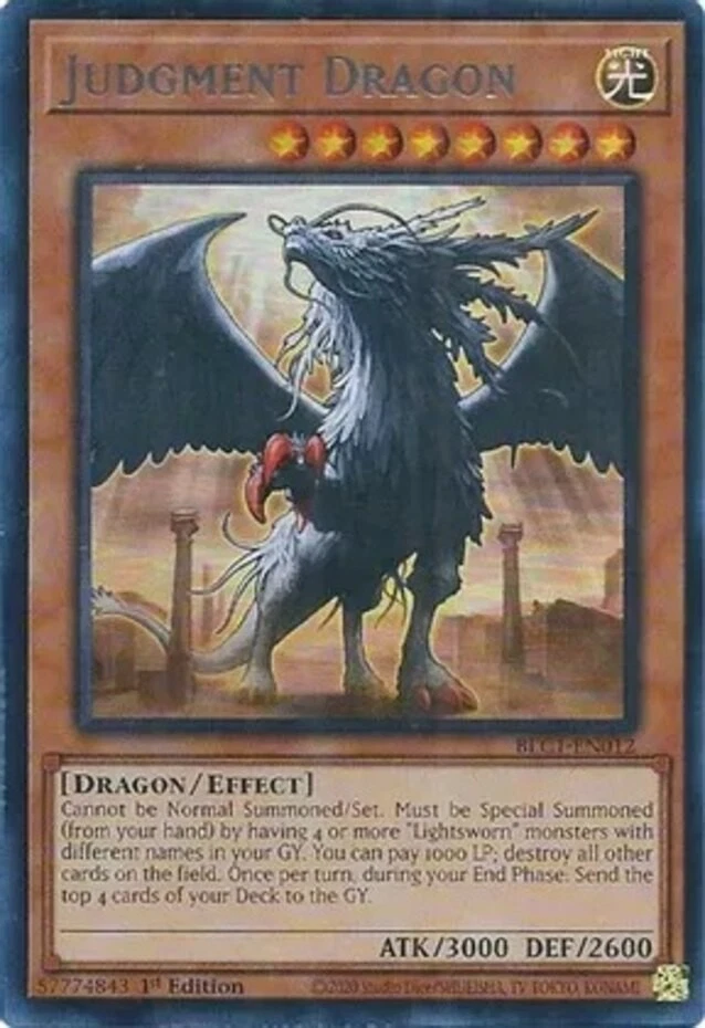 Judgment Dragon Yu-Gi-Oh! TCG Individual Trading Card Games for