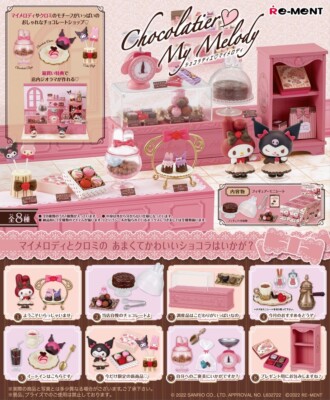 RE-MENT Sanrio Chocolatier My Melody Kuromi Chocolate Shop Mini