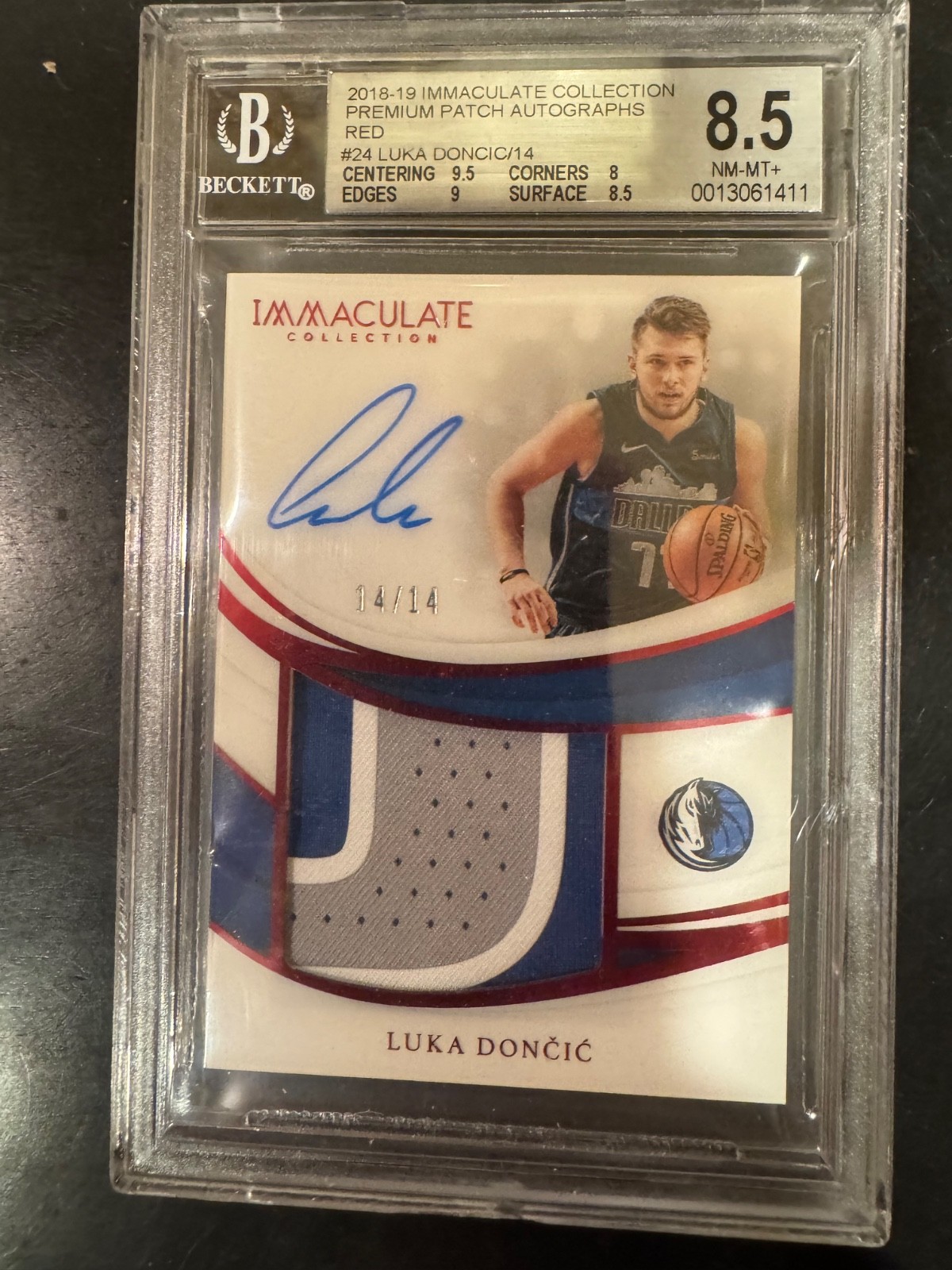 Luka Doncic 2018 Immaculate #PP-LDC Premium Patch Autographs - Red